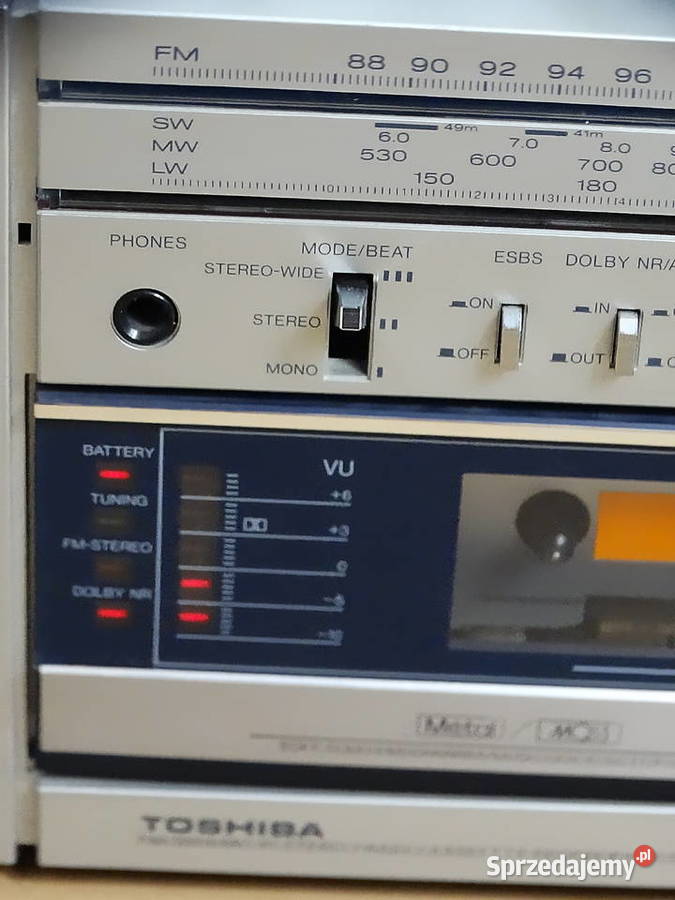 Radiomagnetofon Toshiba RTS782 Vintage Boombox Biłgoraj