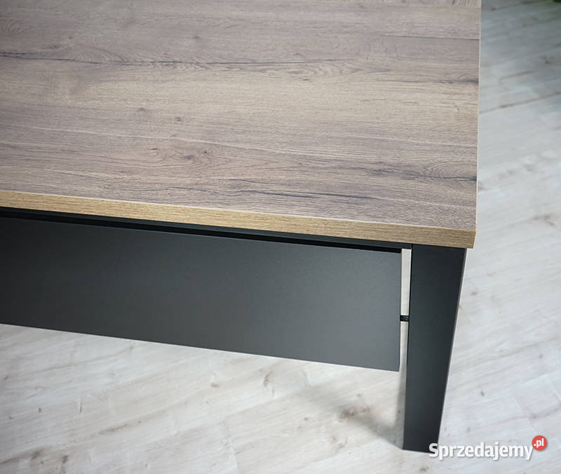 Biurko narożne prawe loft Dąb Halifax tabak 160 Biłgoraj