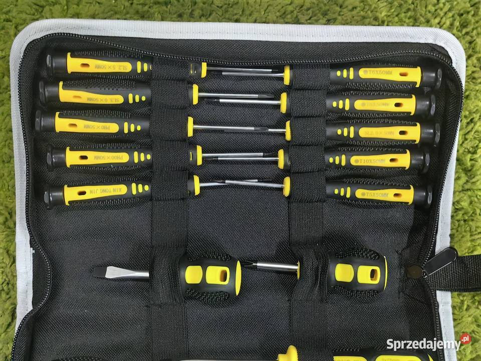 Zestaw wkrętaków 17 sztuk precyzyjne nowe torba Inczew sprzedam
