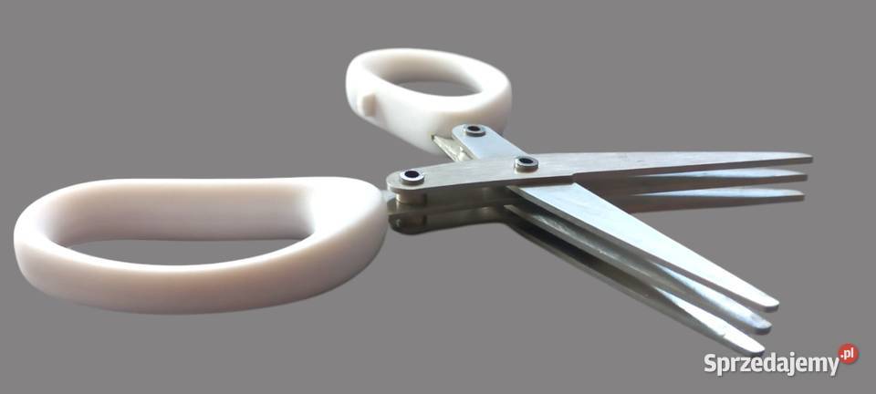 Nożyczki do ziół kopru szczypior białe 13 nożyce Chrzanów