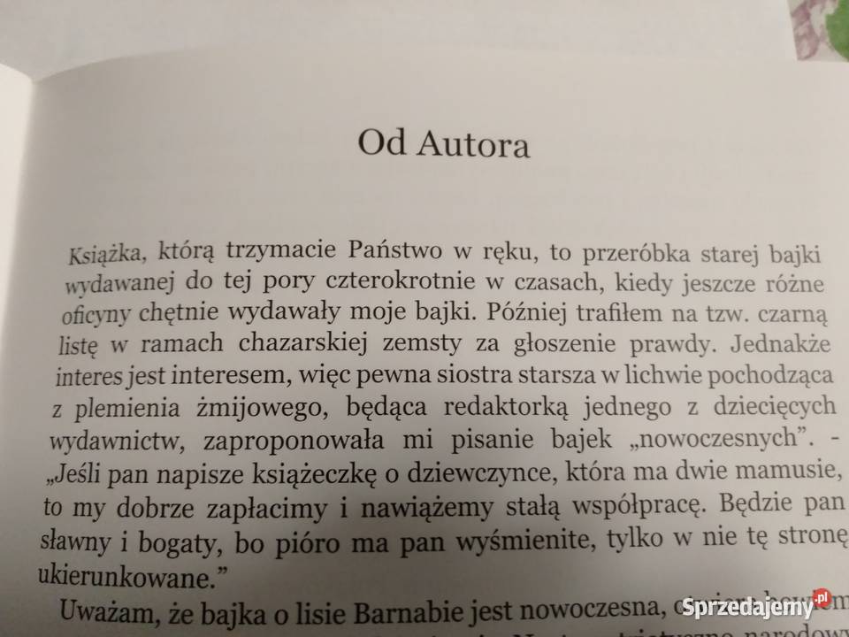 Cezary Piotr Tarkowski Lis Barnaba Zamość sprzedam