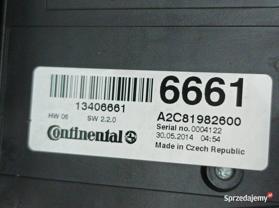 PANEL STEROWANIA RADIA 13406661 Opel Zafira III