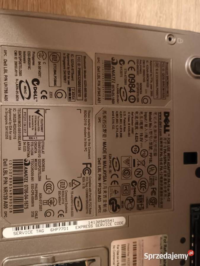 Laptop Dell Latitude D620 Wągrowiec