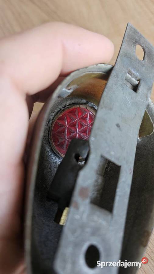 Lampka żółwik szara srebrna lampa tył junak m07 Ostrzeszów
