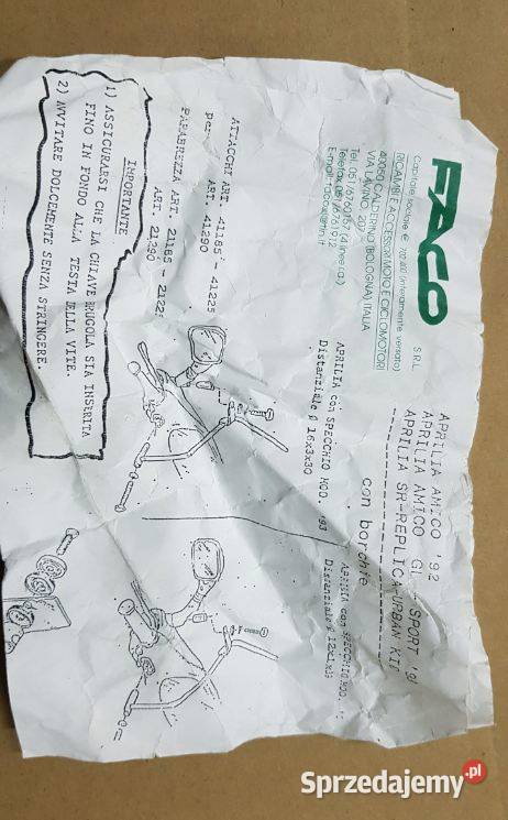 NOWA SZYBA OWIEWKA AMICO SPORT SR REPLICA URBAN podlaskie Bielsk Podlaski