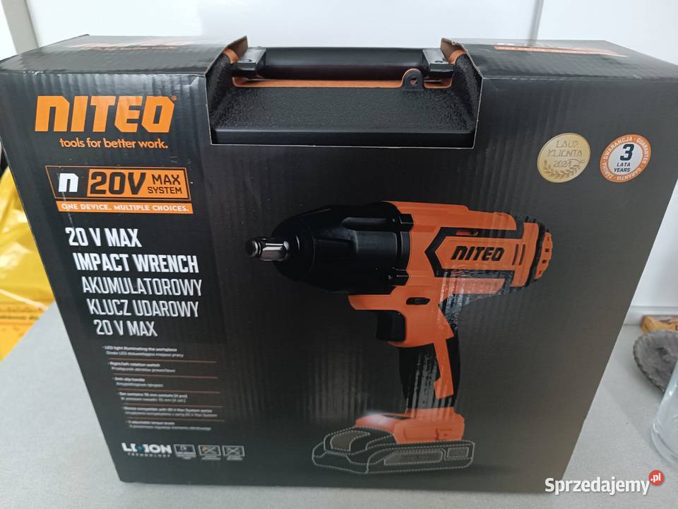 Klucz udarowy akumulatorowy Niteo 200 300 400 Nm Kędzierzyn-Koźle