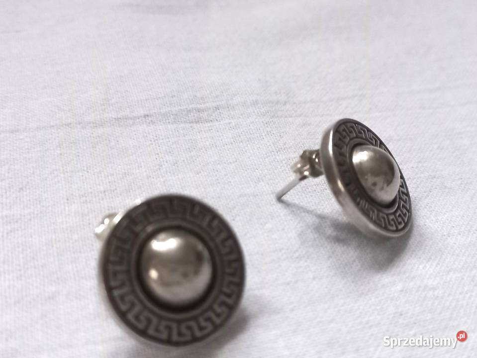 Kolczyki srebrne Oksydowane sztyft aż 8 g NOWE podlaskie Białystok sprzedam