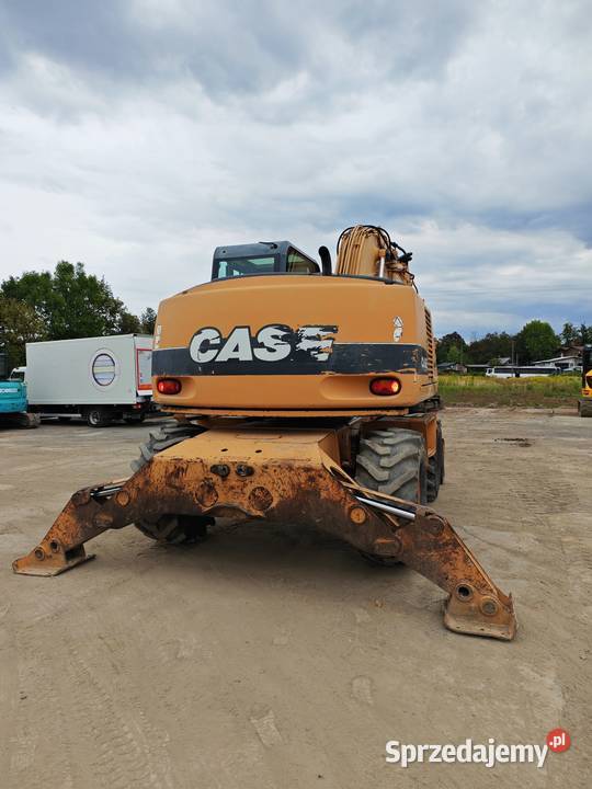 Koparka kołowa Case wx 145 pług podpory Cieszyn