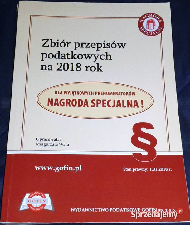 Zbiór przepisów podatkowych 2018 M Wala miękka Pozostałe lubelskie Chełm