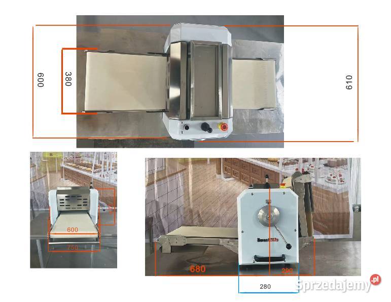 wałkowarka wałkownica do ciasta CXL380Tnablatowa Zielonka