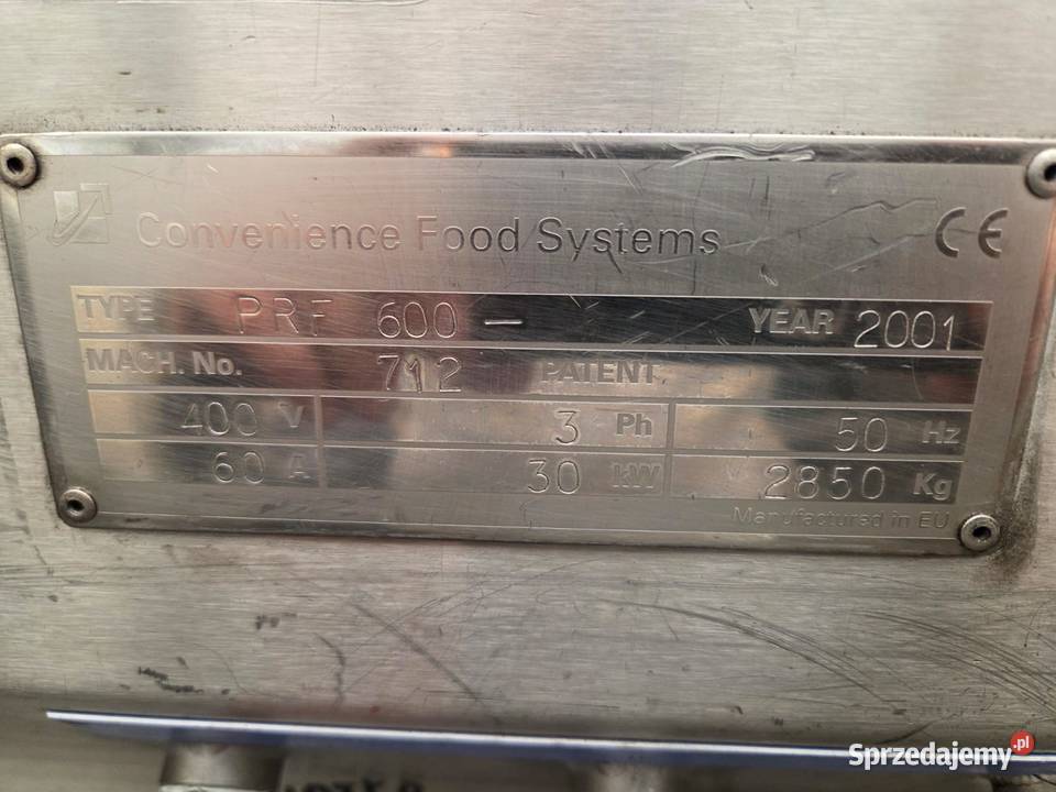 GEA KOPPENS PRF 600 PerFormer Formierka płytowa Krotoszyn