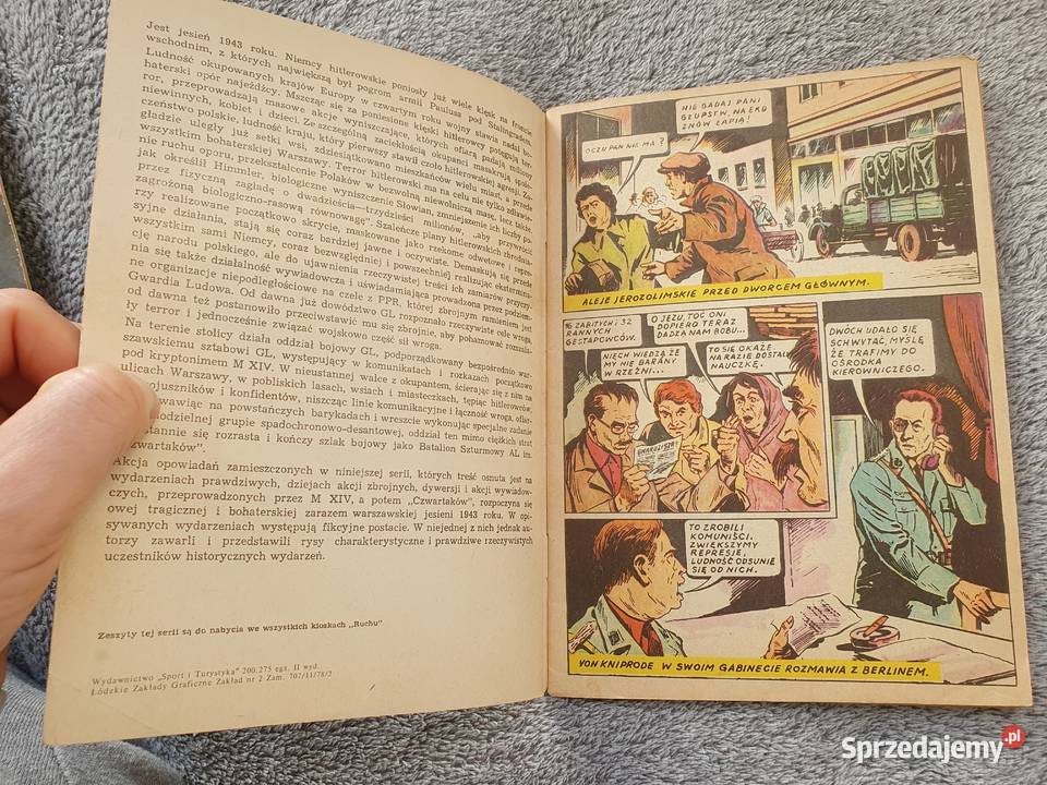Podziemny Front Na Tropie wydanie 2 1978 komiks Gdynia