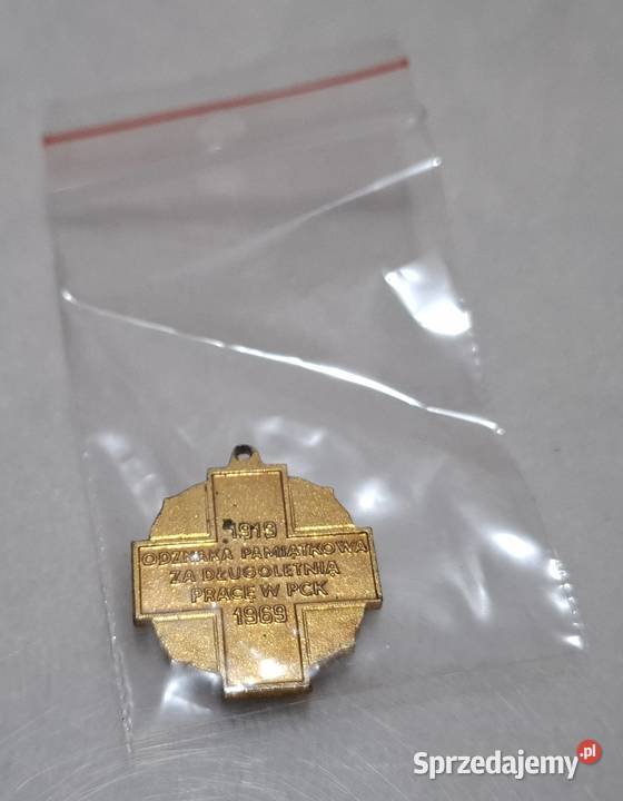 Odznaka PCK 50 długoletnią pracę 1919 1969 22mm Czeladź
