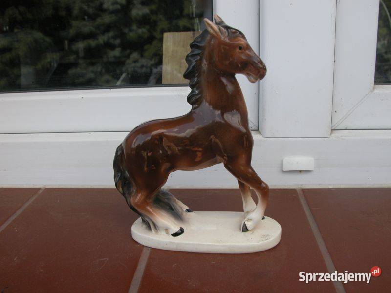 porcelanowa figurka koń Sitzendorf Dekoracje i ozdoby lubuskie Gorzów Wielkopolski