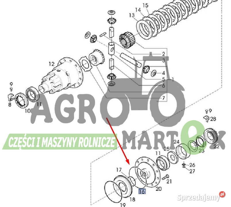 053997R1 34061600 3785433M1 V34061600 ORING AGCO dolnośląskie Wichrów sprzedam