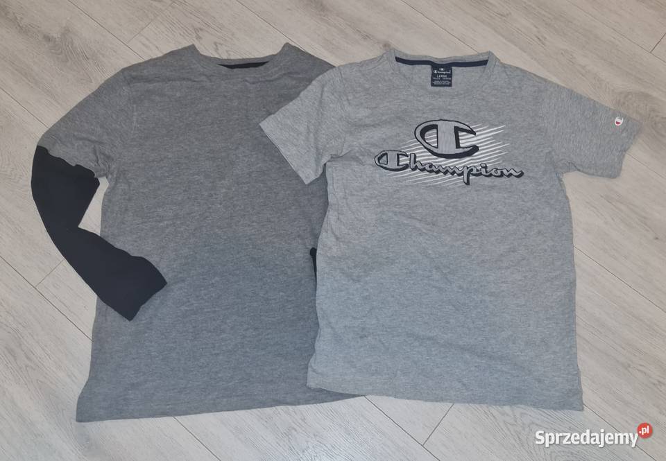 Bluzka chłopiec długi rękaw zestaw szara Bluzki, koszulki i kaftaniki