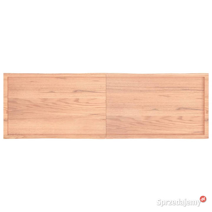 Blat jasnobrązowy 200x60x24 drewno z naturalną Warszawa