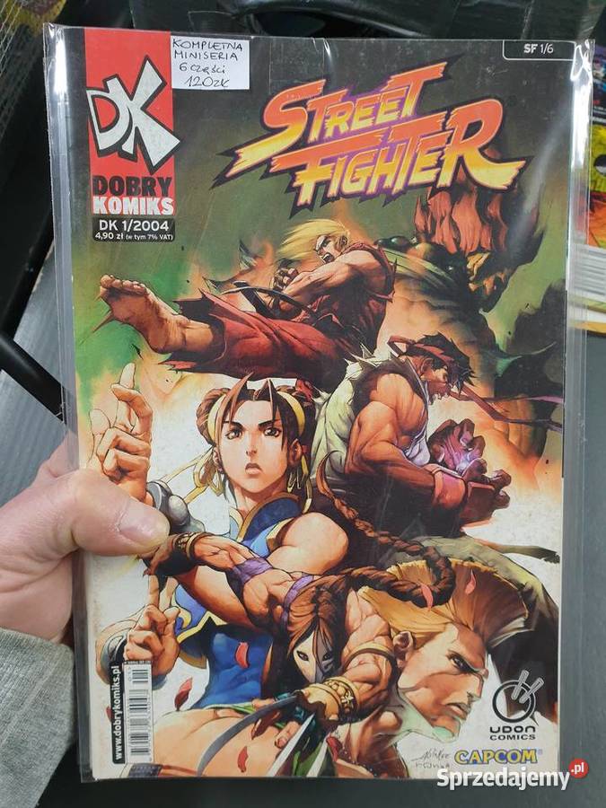 Street Fighter komplet 6 komiksów 2004 Komiks