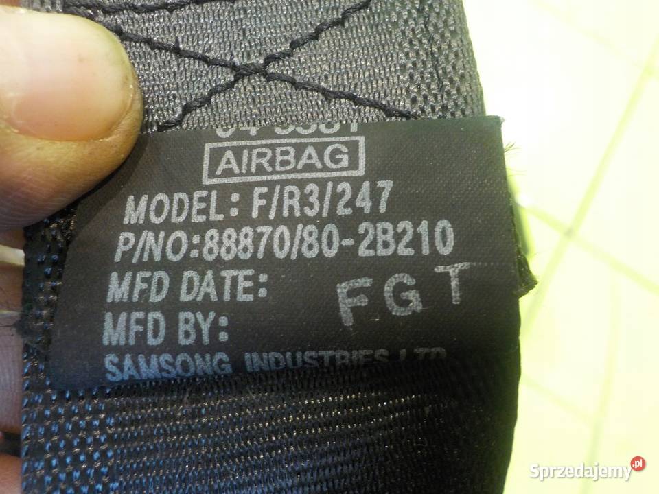 HYUNDAI SANTA FE II LIFT 11r pas bezpieczenstwa osobowe Suków