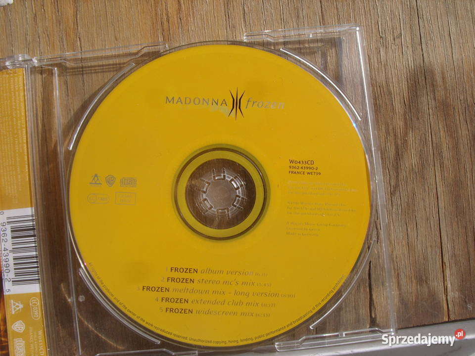 Pop CD MADONNAFROZEN Singiel 1998 dolnośląskie Wołów