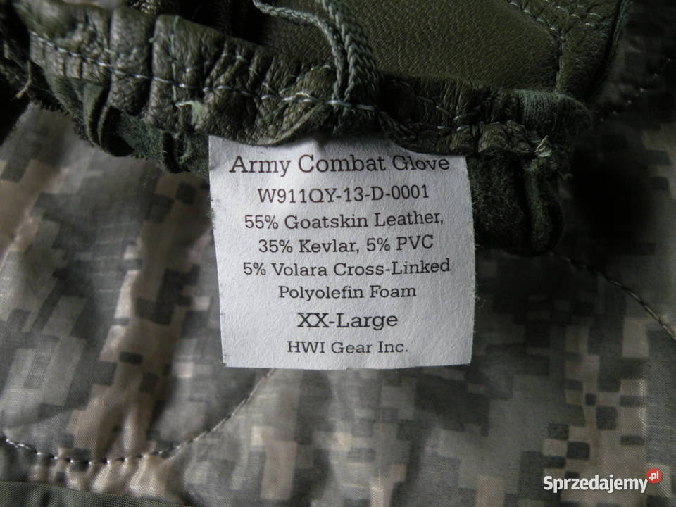 Rękawice Us Army COMBAT xx large Wrocław sprzedam