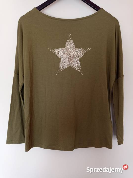 Oliwkowa bluzka z długim rękawem Next długi podlaskie Hajnówka