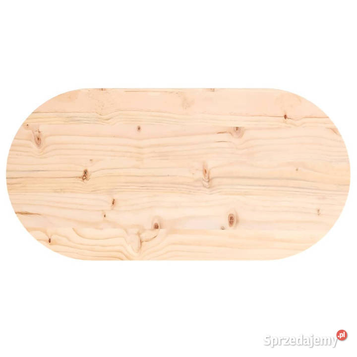 Blat stołu 70x35x25 lite drewno sosnowe owalny Warszawa sprzedam