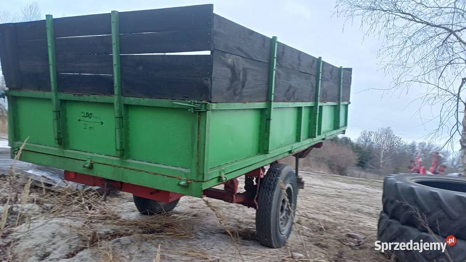 Przyczepa jednoosiowa wywrotka na dwie strony