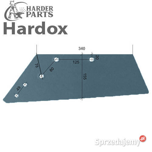 Lemiesz 300ha HARDOX 200617L N 132152 do pługa Suwałki sprzedam