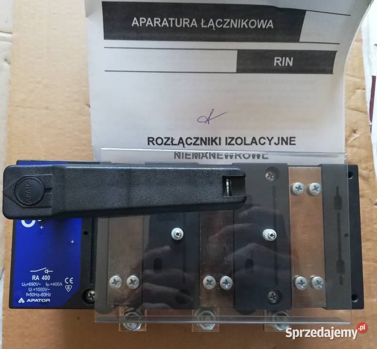 Rozłącznik izolacyjny RA 400 Dąbrowa Górnicza