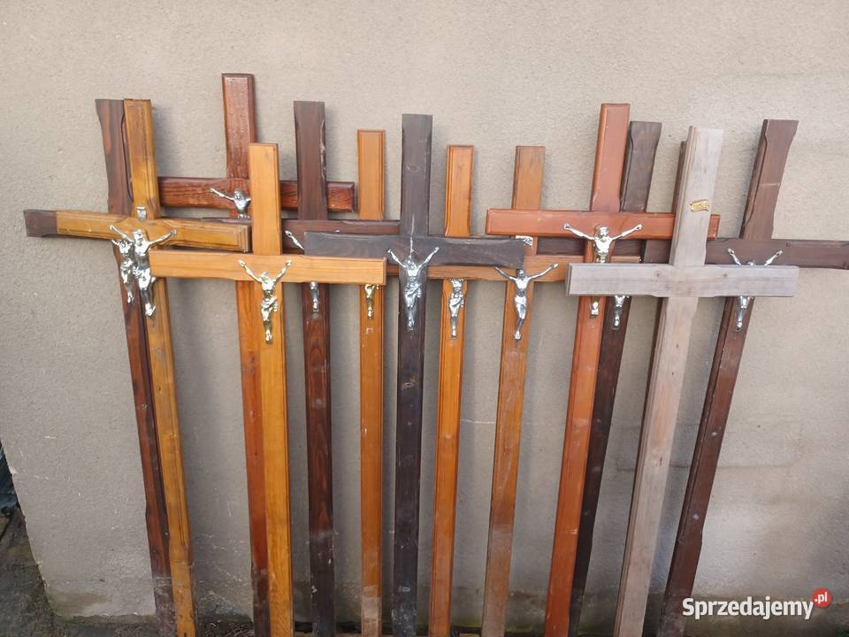 Krzyż drewniany nagrobny na cmentarz krzyże Ostrów Wielkopolski sprzedam
