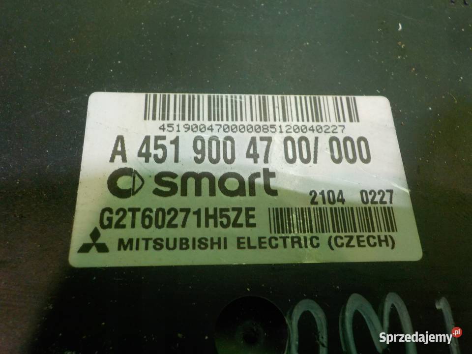 SMART FORTWO II 451 LIFT 10 B 12r sterownik