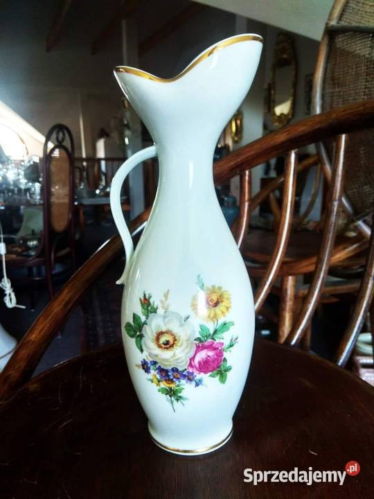 Wazon dzban Karlskrona Szwecja Dekor kwiaty Gdańsk