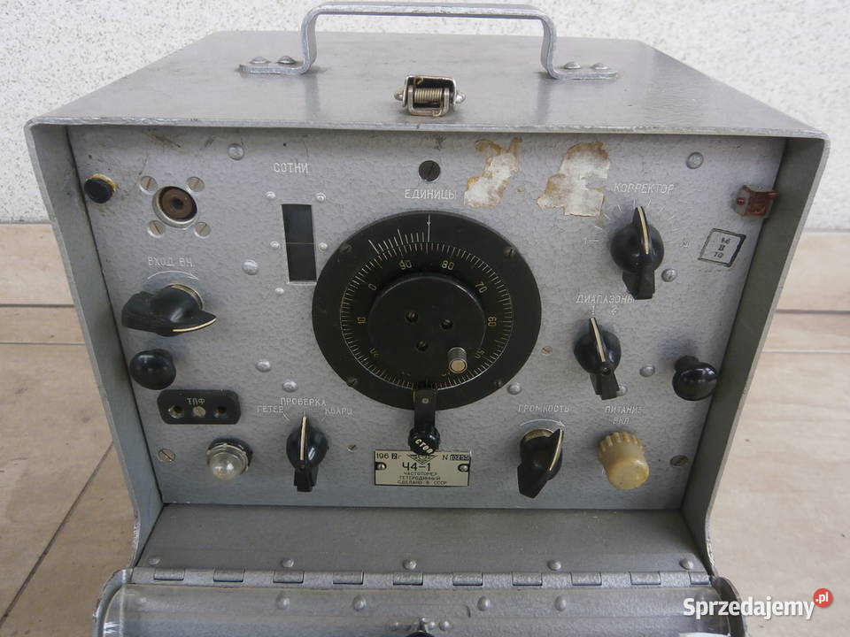 Licznik częstotliwości radziecki 41 sprawny 1962 Łódź