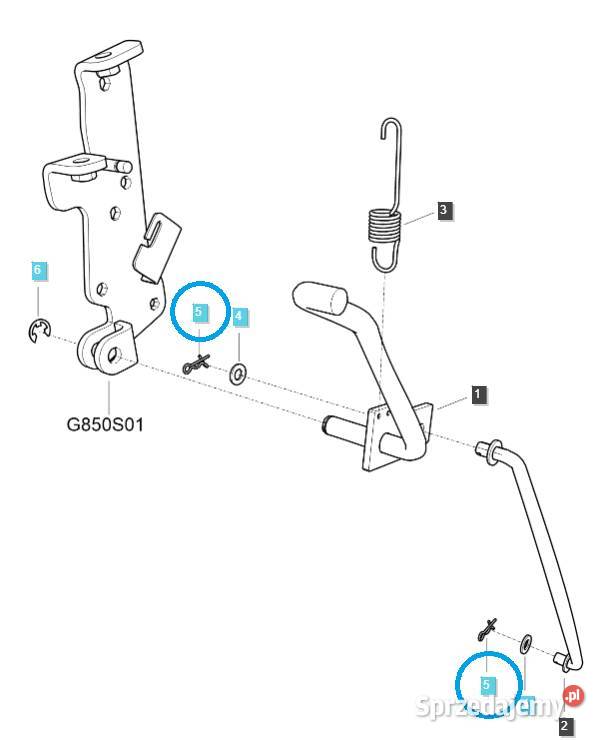 Zawleczka D8 TRG670 LS Tractor 40380548 Pozostałe Tajęcina sprzedam