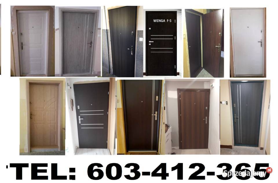 Drzwi z montażem wewnąrezklatkowe ZEWNĘTRZNE