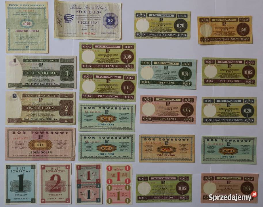Bony towarowe Pewex Baltona Orbis wyprzedaz łódzkie