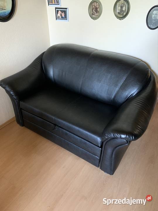 Sofa Prawdziwa Skóra rozkładana z funkcją spania Jelenia Góra