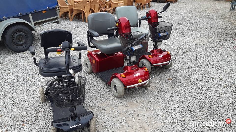 duży wózek elektryczny 100 sprawny 3 kołowy Sprzęt rehabilitacyjny i ortopedyczny Milicz