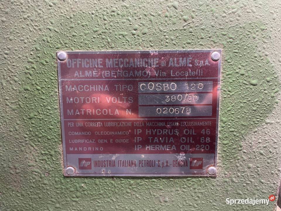 OMA COSBO Szlifierka do elementów toczonych w Swoszowa