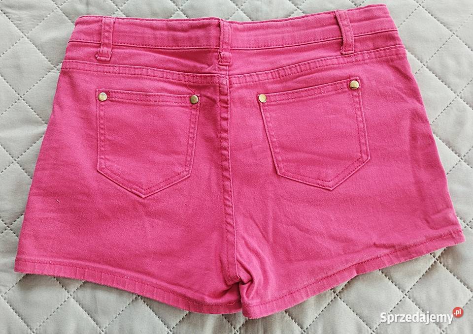 Bawełniane letnie jeansowe spodenki Fuksja Olsztyn sprzedam