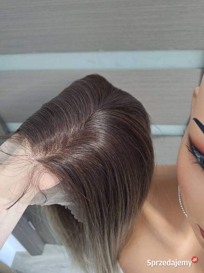 Długi koronkowy blond ombre peruka Nakrycia głowy pomorskie Malbork