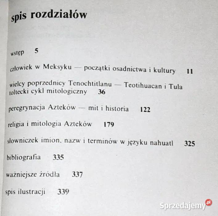 Mitologia Azteków Maria Frankowska Rok wydania 1987 lubelskie Chełm