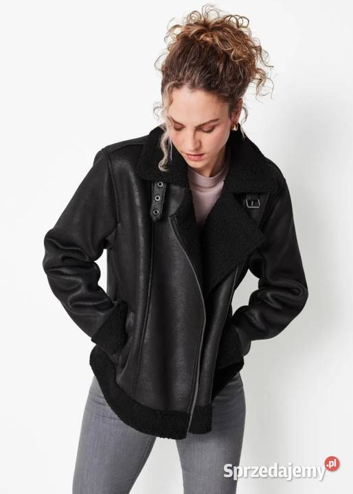 ESMARA Kurtka damska biker kolor czarny rozmiar warmińsko-mazurskie Ełk