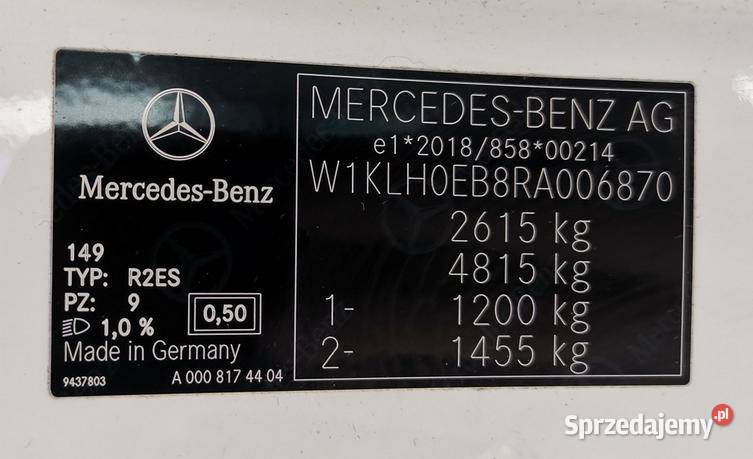 MERCEDESBENZ E 220 D 2023 199300 ccm 197 Warszawa