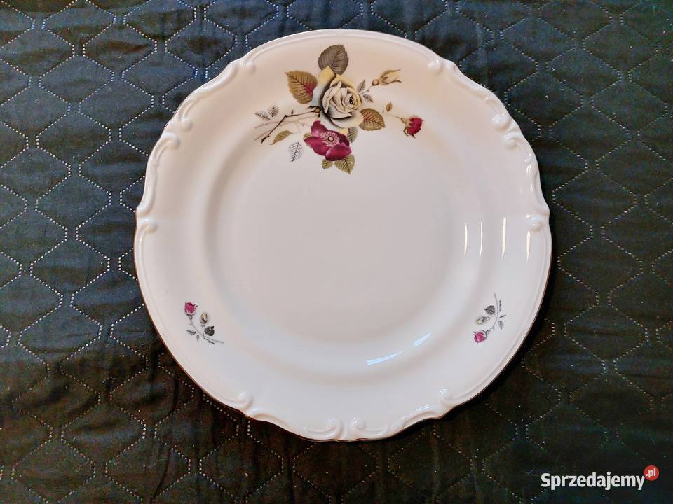 porcelanowy talerz do ciasta porcelana Chodzież wielkopolskie Poznań sprzedam