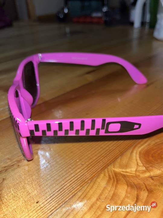 mocno przyciemniające fioletowe okulary Poznań sprzedam