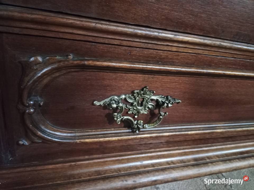 Szafa Rzeźbiona Rocaile i Lustro Kryształowe Meble Kozy