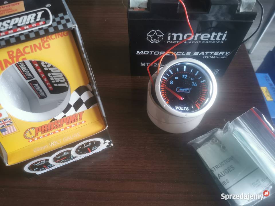 Zegar wskaźnik voltomierz uniwersalny