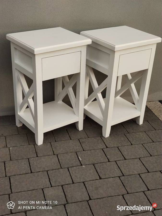 Stoloki nocne styl prowansalski 40cm Łobudzice